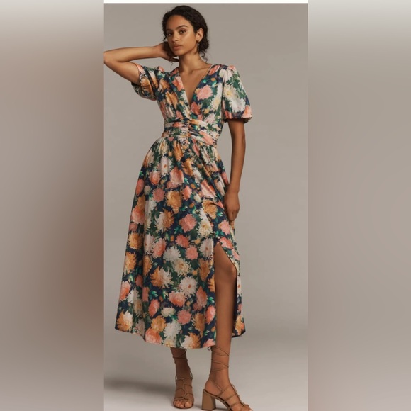 Anthropologie Dresses & Skirts - Anthropologie The Katerina V-Neck Button-Front Dress